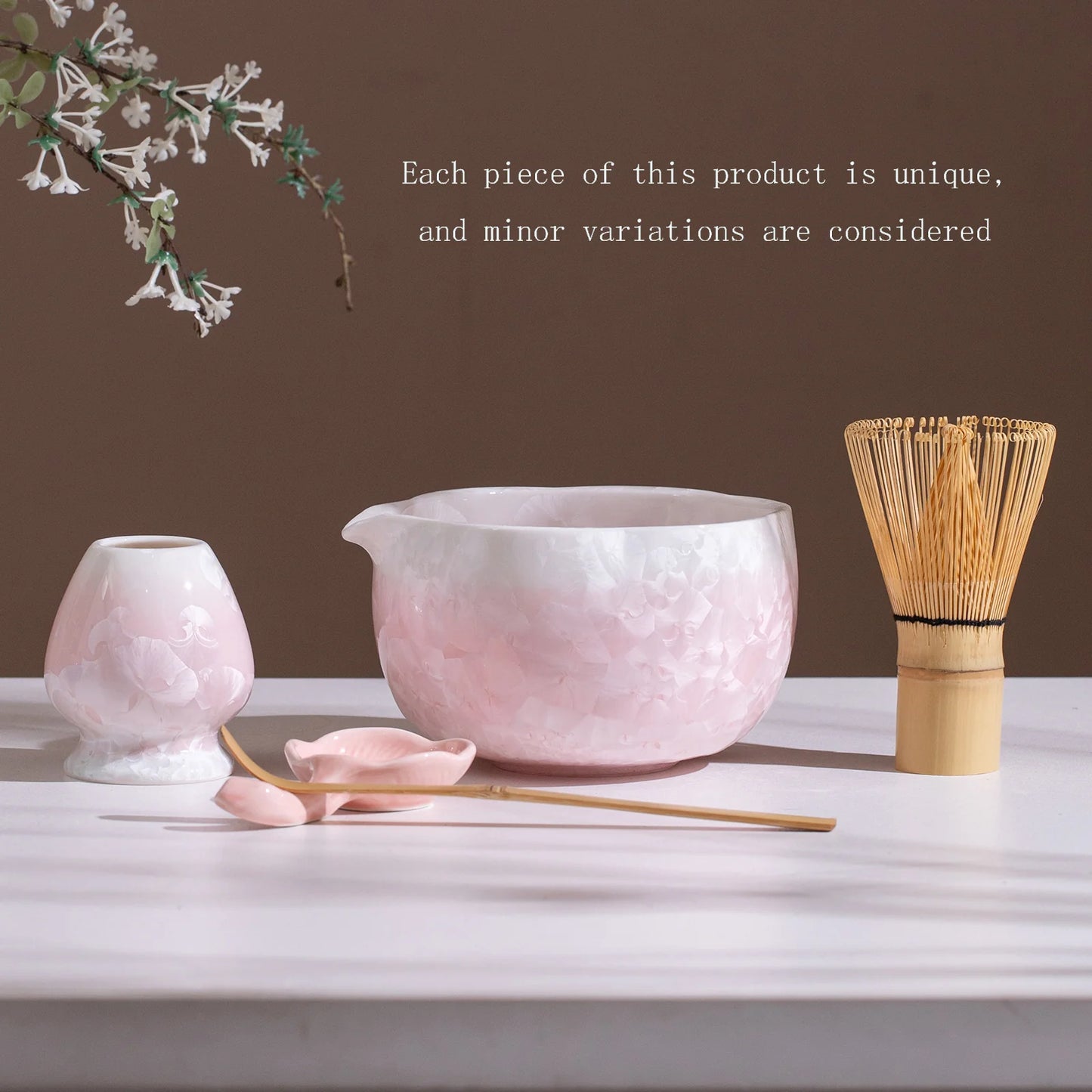 Pink Crystal Matcha set