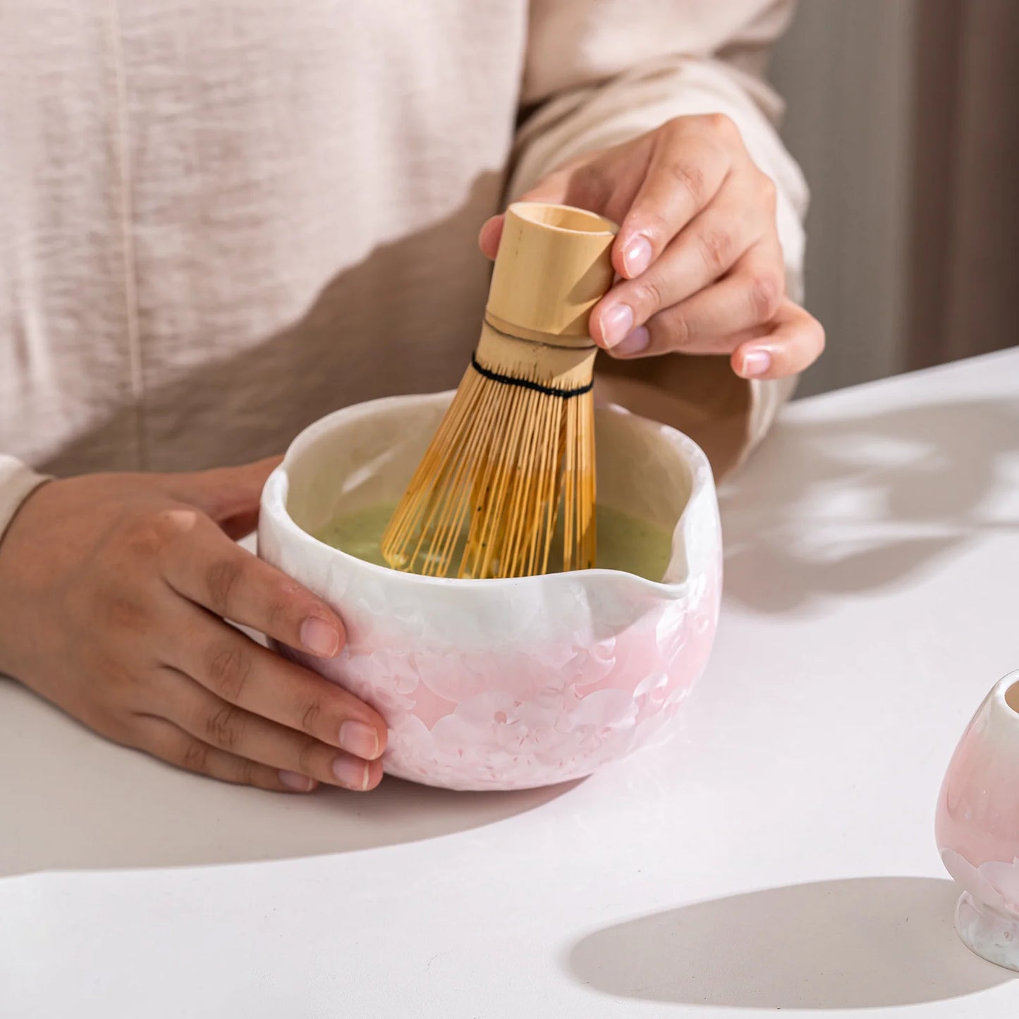 Pink Crystal Matcha set
