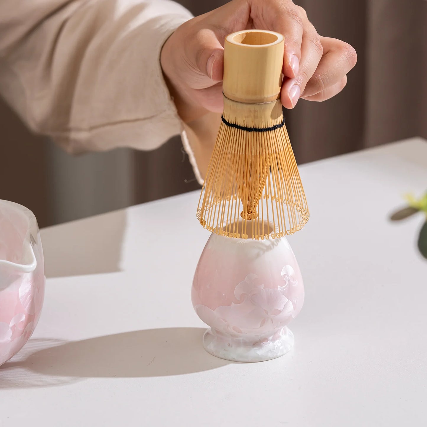 Pink Crystal Matcha set